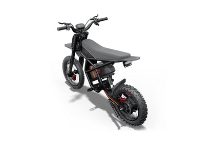 GT54 Pro Electric Mini Motorbike black kids and adults off-road bike side view