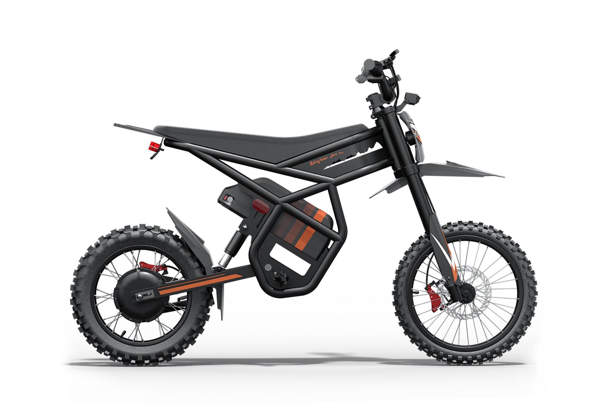 GT54 Pro Electric Mini Motorbike black kids and adults off-road bike side view