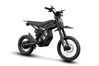 All-black GT54 Pro electric dirt bike style e-bike with off-road tires