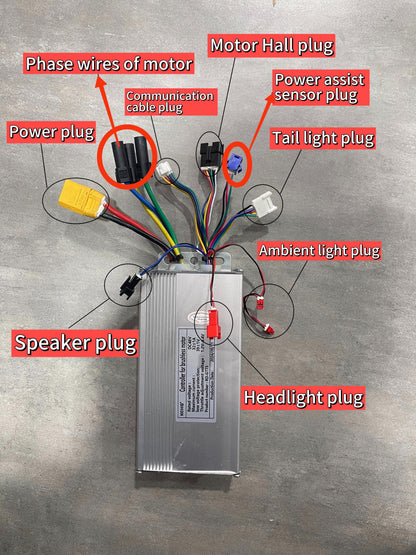 Controlador de Motor de Reposição para E-Bikes Riding'times