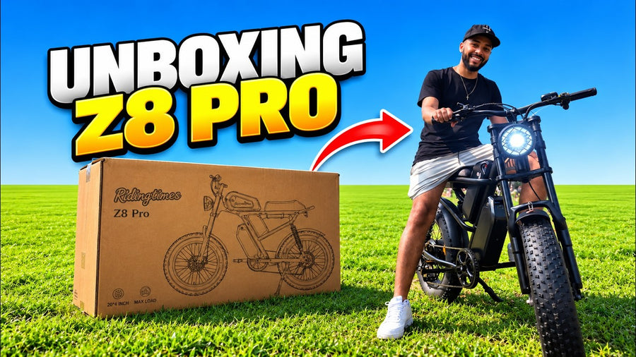 My new E-BIKE with a 75-mile range hits 31 mph! | Riding Times Z8 PRO
